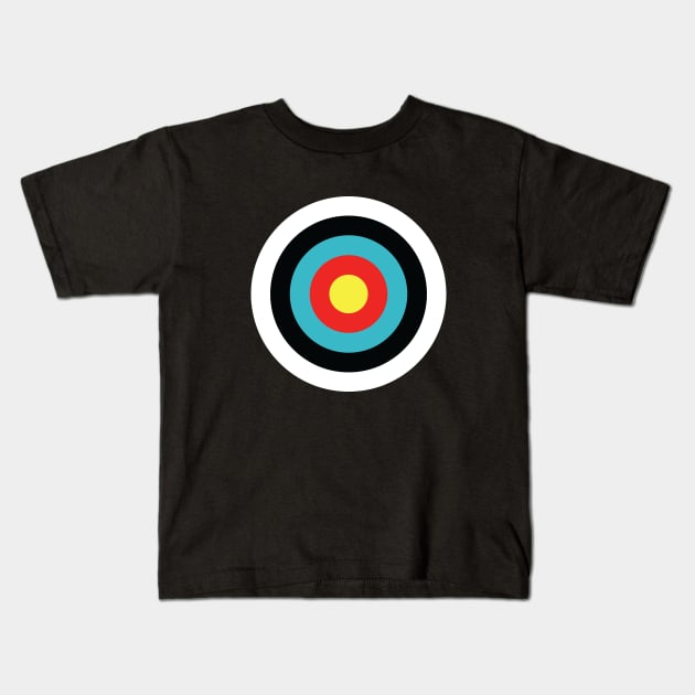 Archery Target Kids T-Shirt by avperth